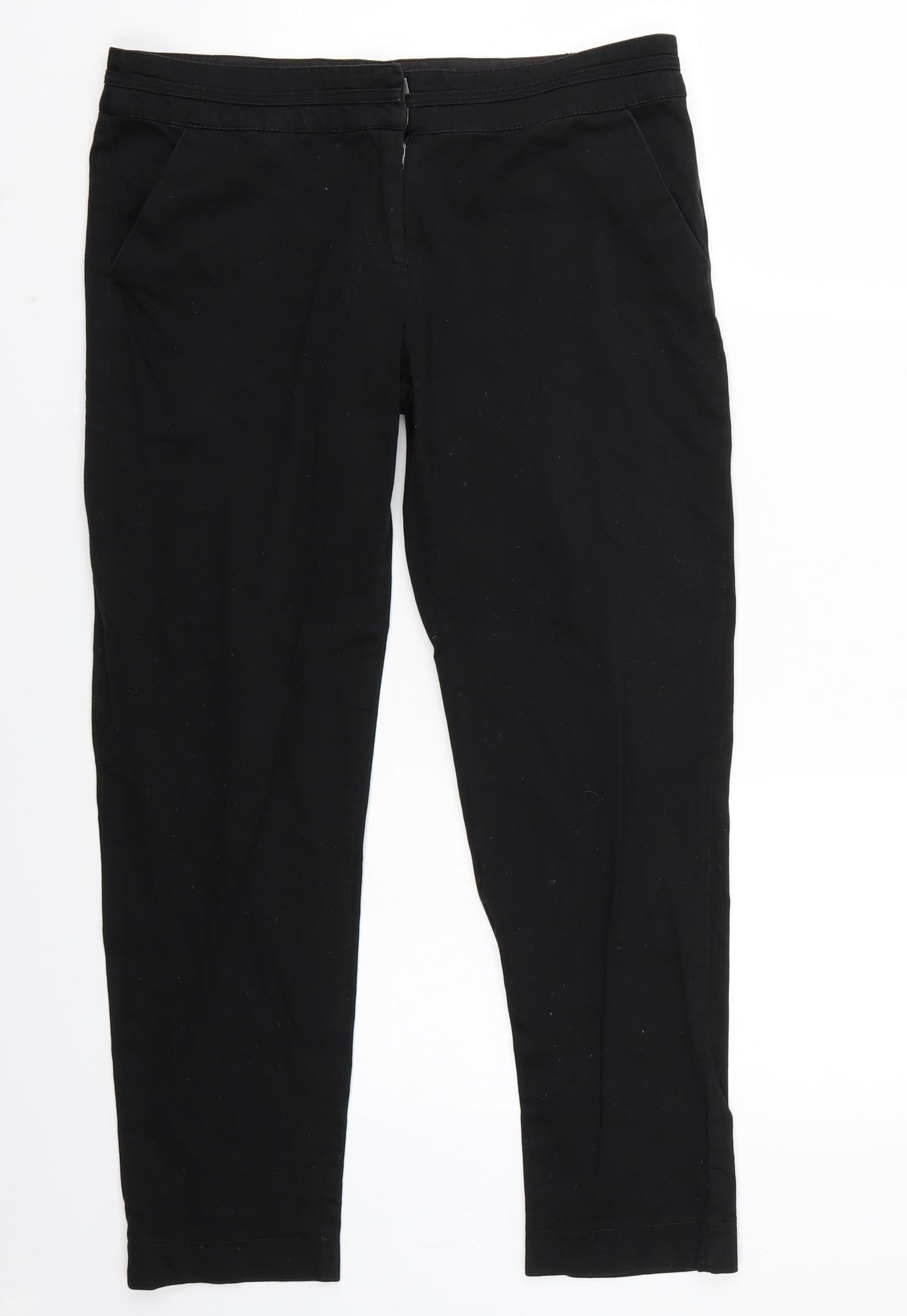 Fusion Womens Black   Trousers  Size 12 L26 in