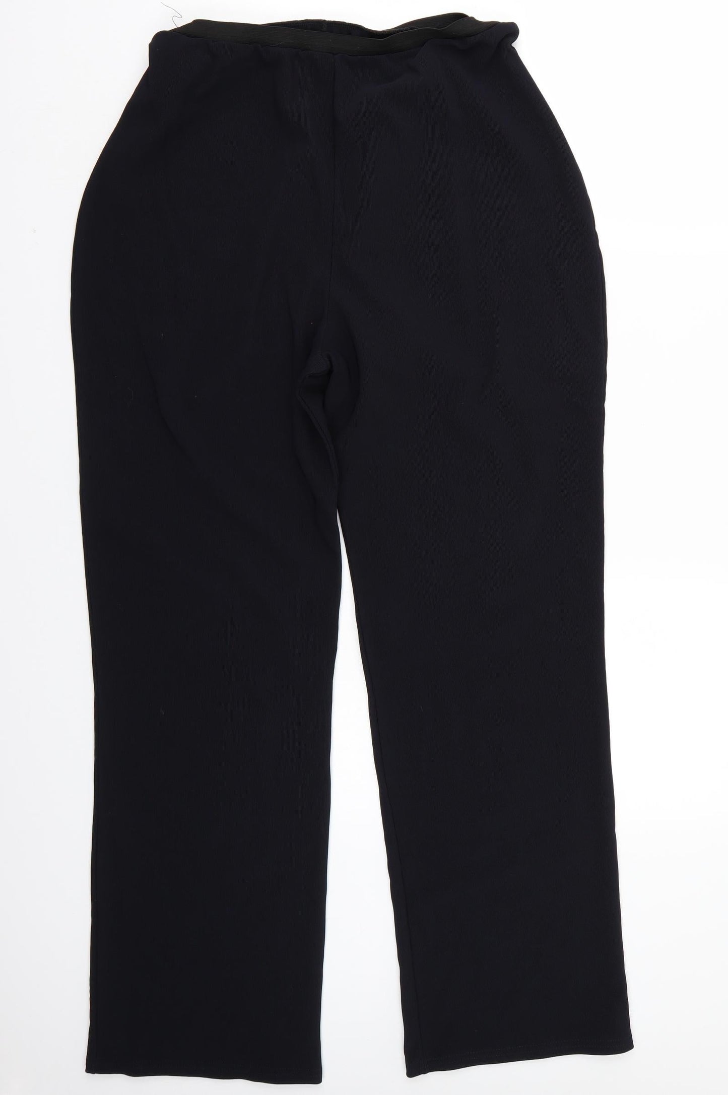 Lycra Womens Black   Trousers  Size XL L29 in