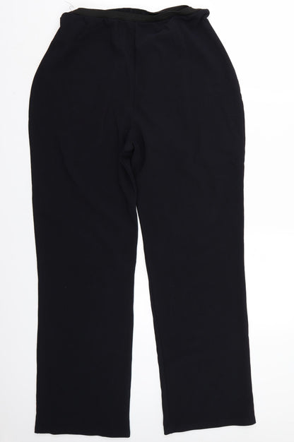 Lycra Womens Black   Trousers  Size XL L29 in