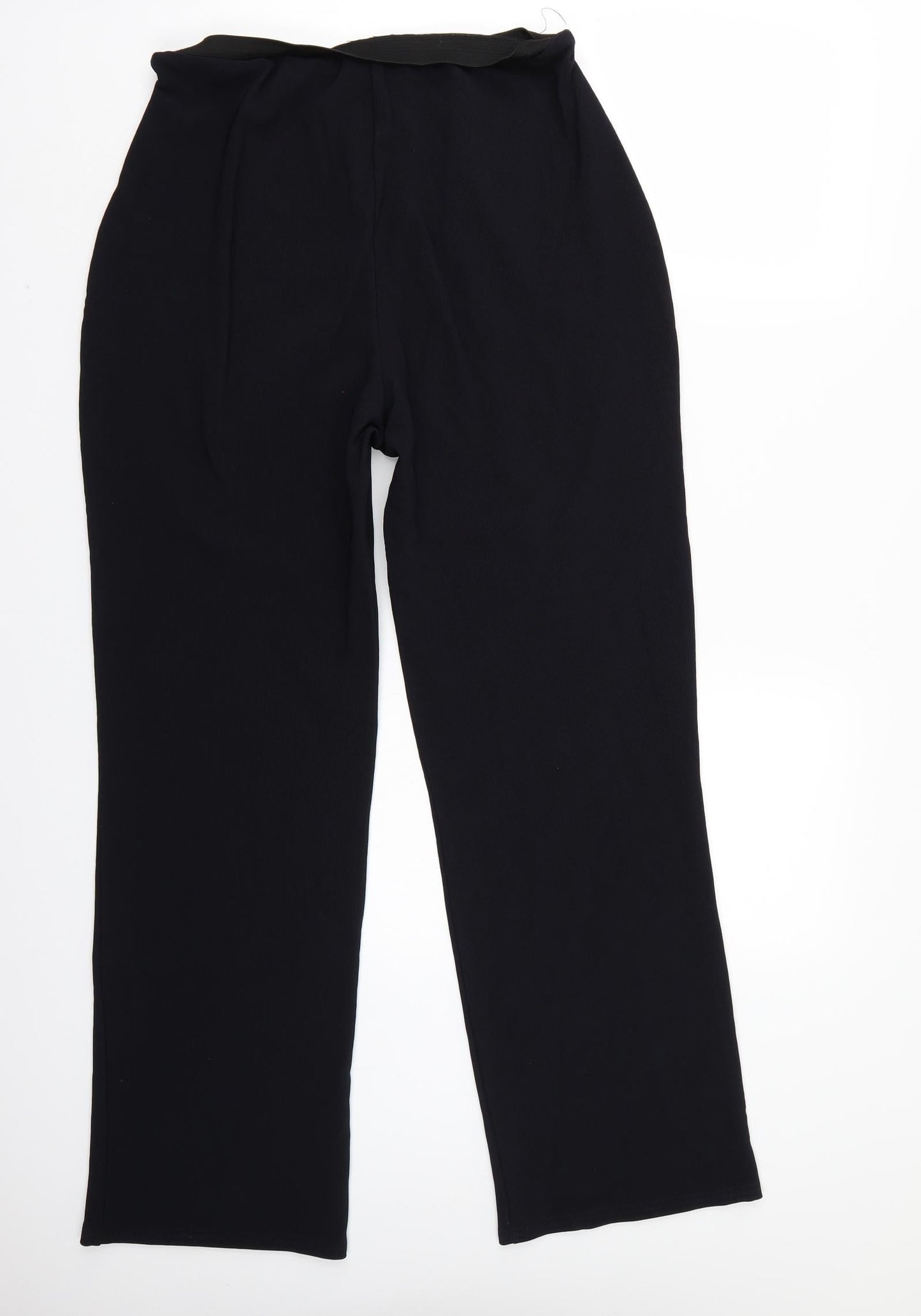 Lycra Womens Black   Trousers  Size XL L29 in