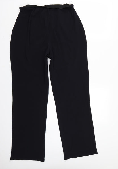 Lycra Womens Black   Trousers  Size XL L29 in