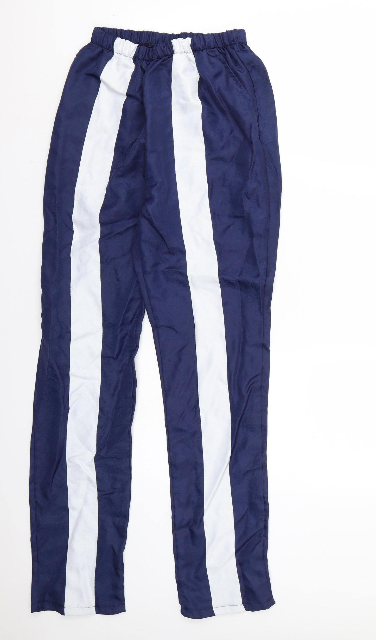 Womens UK Size 2XL Preworn Regular Fit  Blue Trousers
