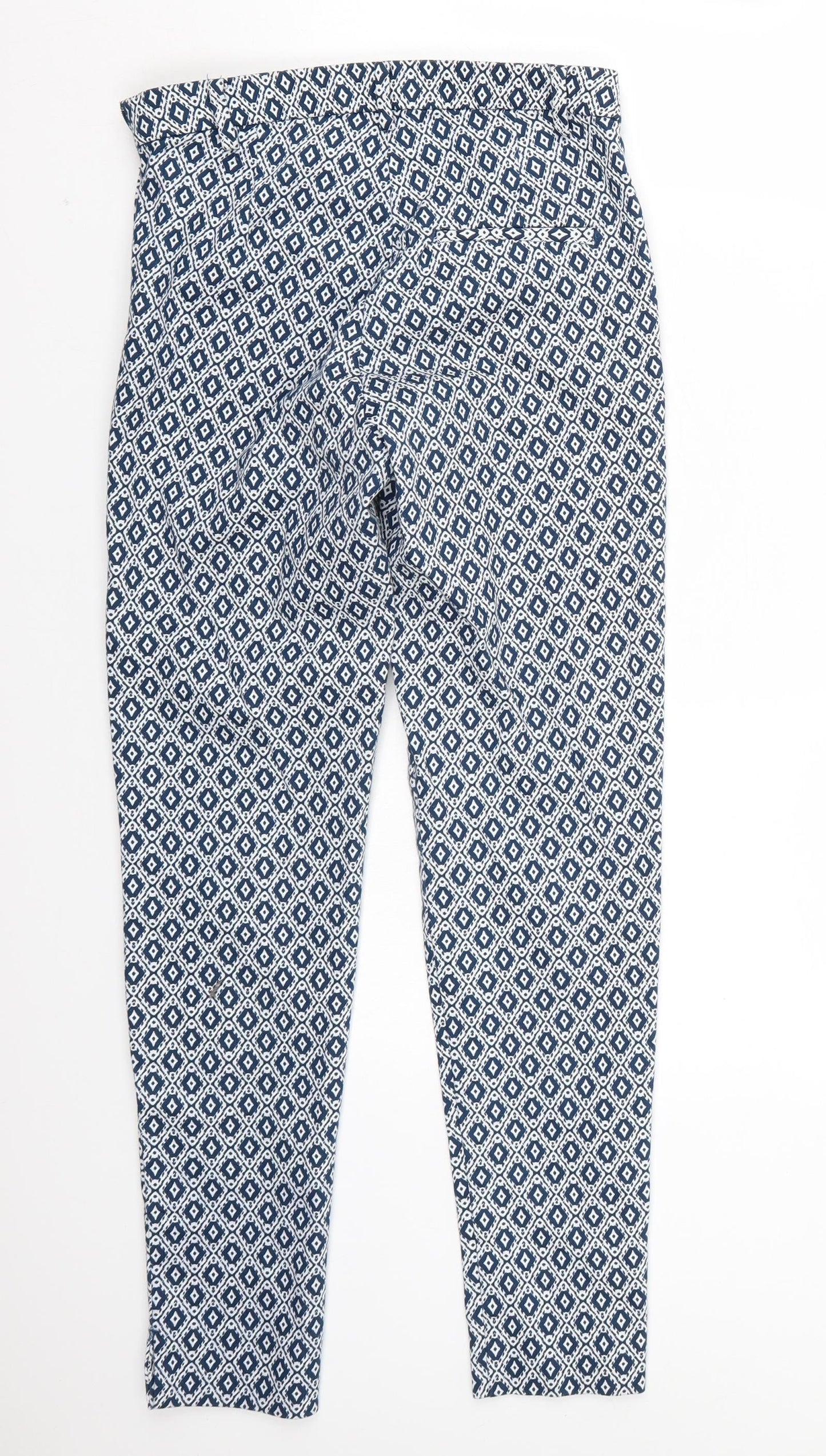 Womens UK Size XS H&M Regular Fit  White Trousers