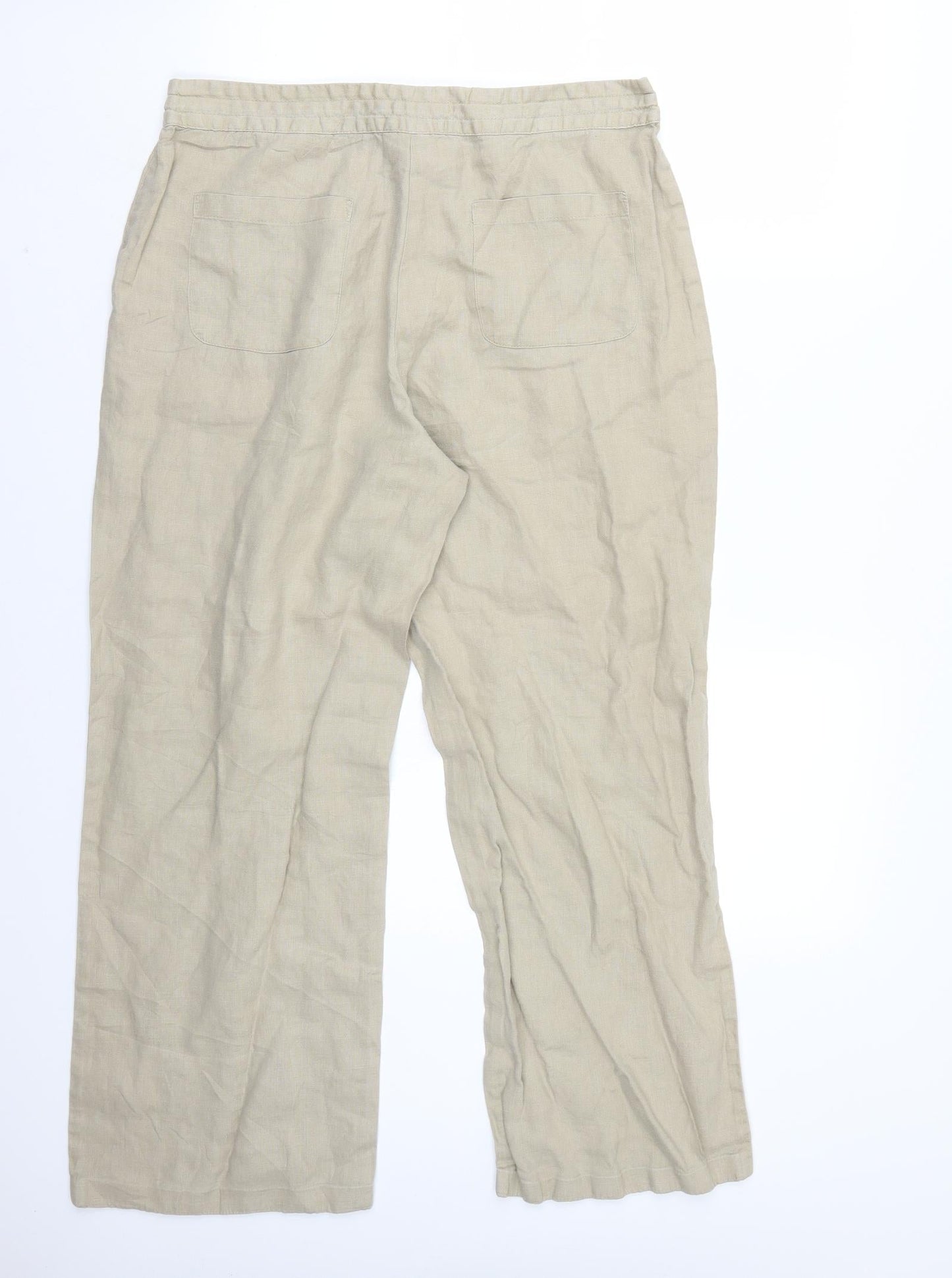 Cotton Traders Womens Beige   Trousers  Size 14 L27 in