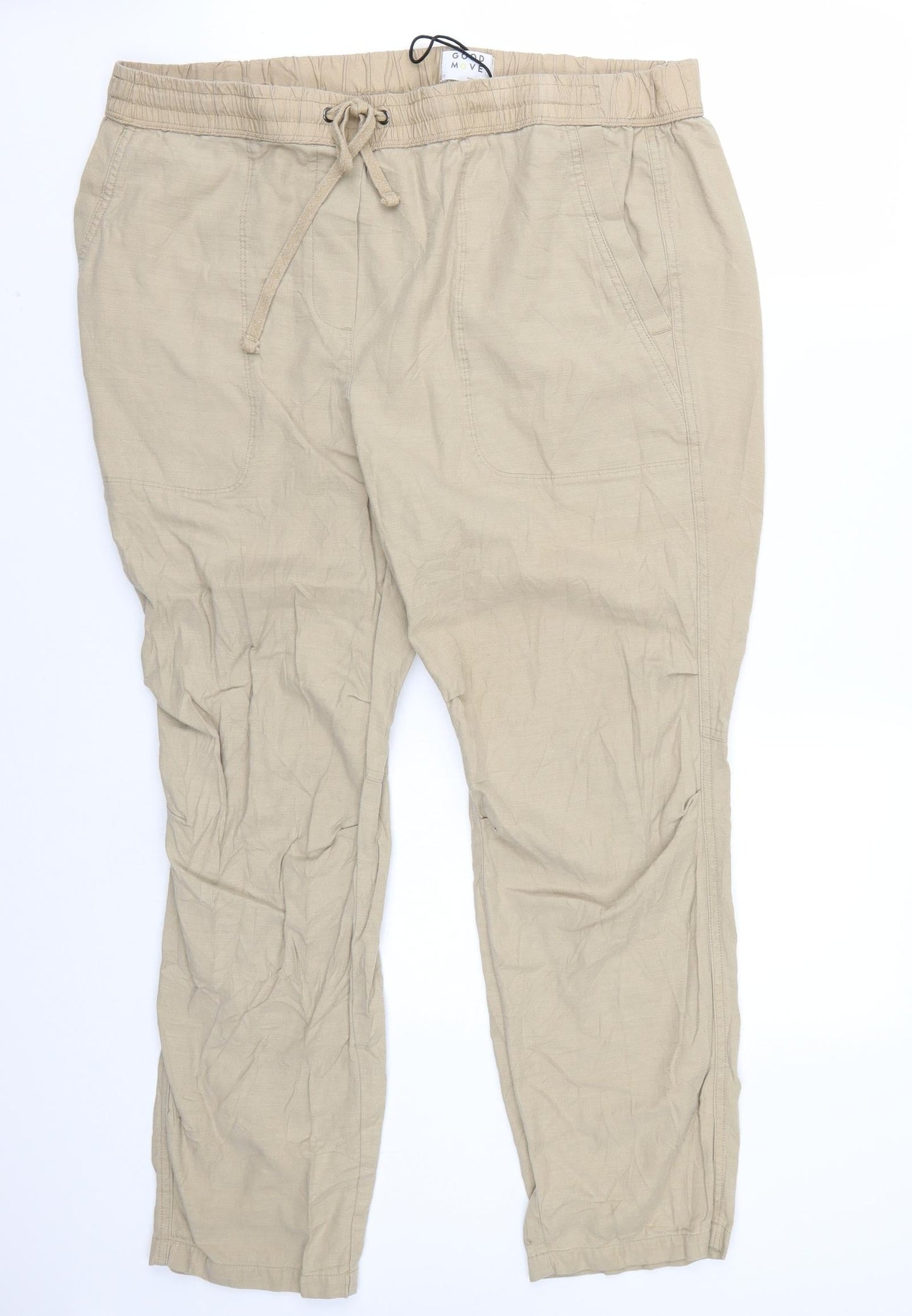 Good move Womens Beige   Trousers  Size 18 L26 in