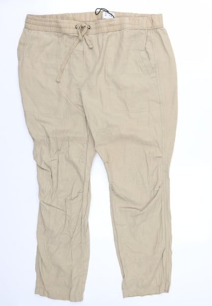 Good move Womens Beige   Trousers  Size 18 L26 in