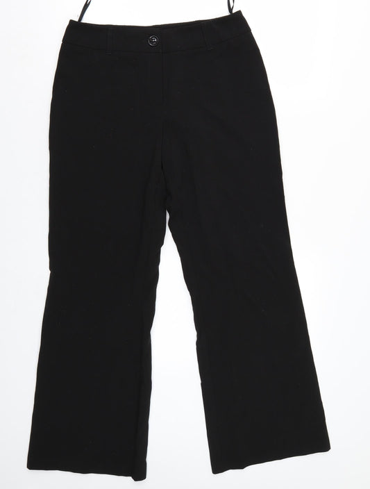 Debenhams Womens Black   Trousers  Size 10 L27 in