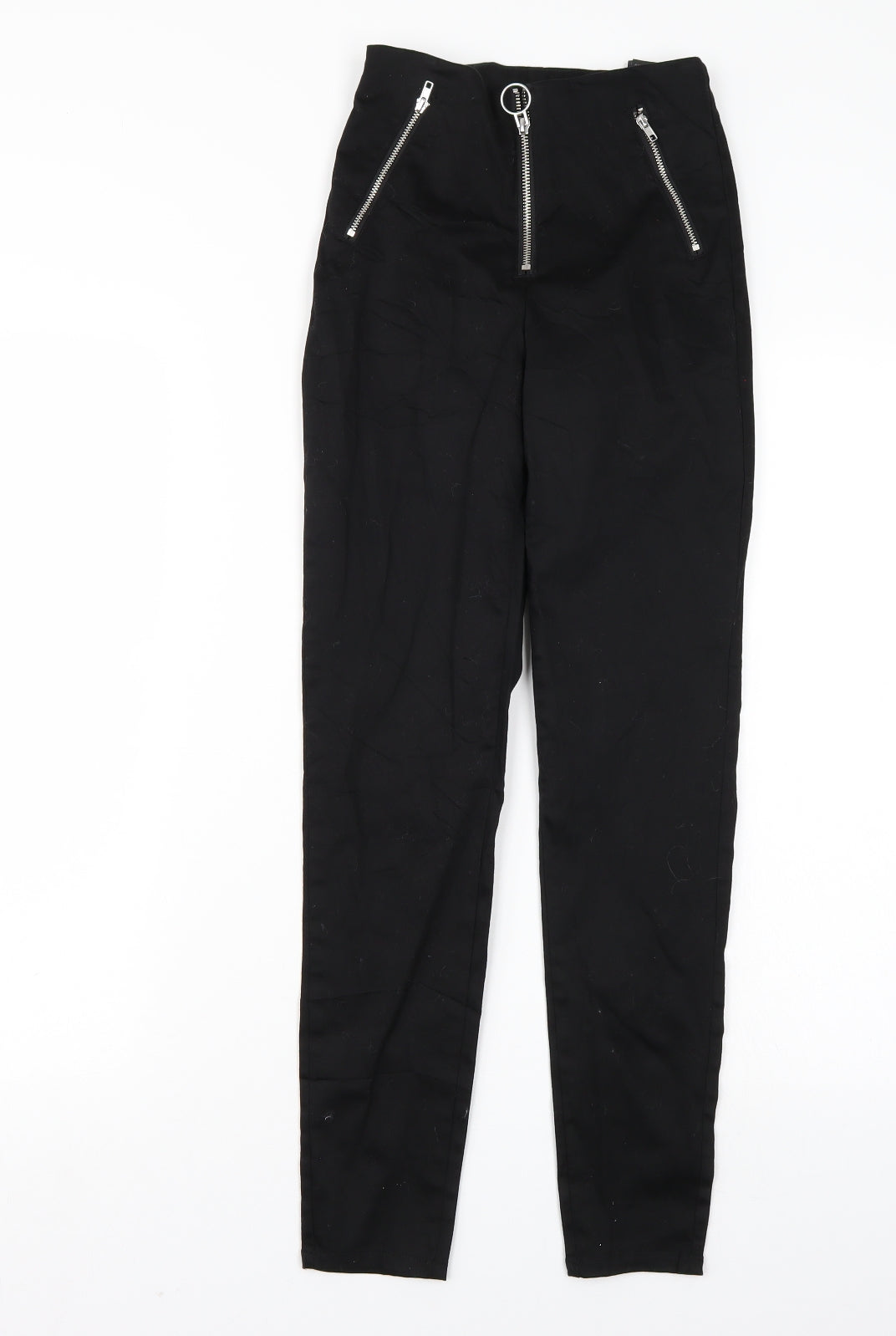 Womens UK Size 4 H&M Regular Fit  Black Trousers