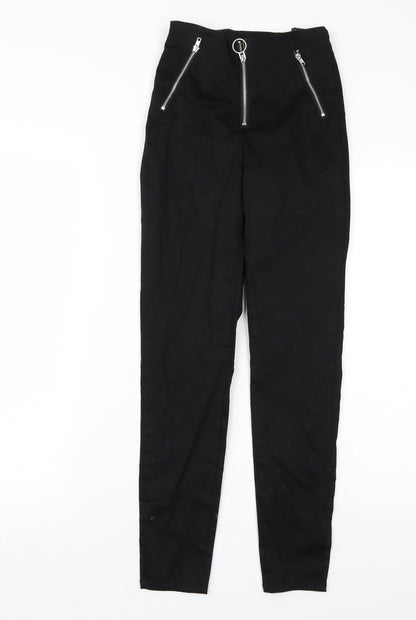 Womens UK Size 4 H&M Regular Fit  Black Trousers