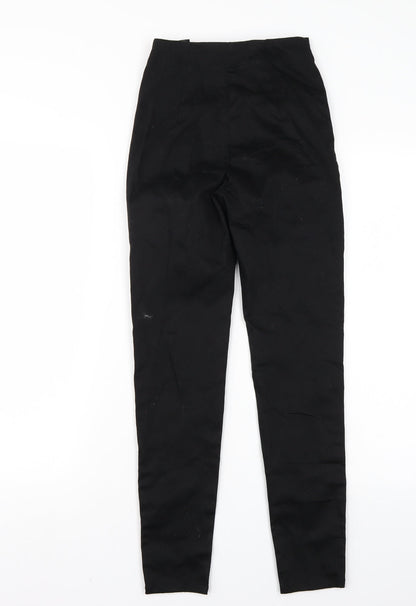 Womens UK Size 4 H&M Regular Fit  Black Trousers