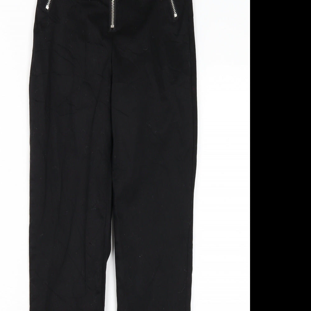 Womens UK Size 4 H&M Regular Fit  Black Trousers