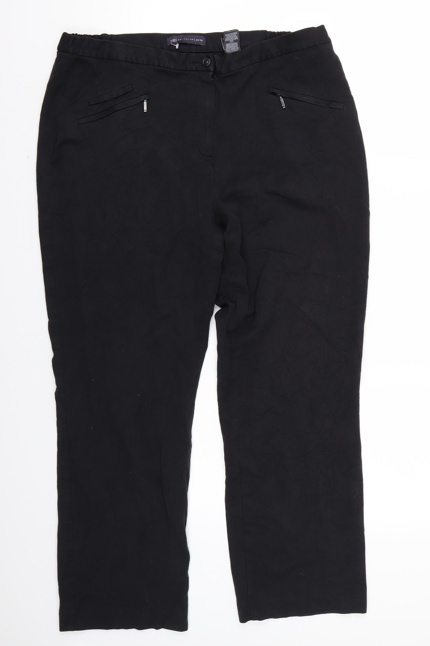 Marks and Spencer Womens Blue   Trousers  Size 16 L26 in