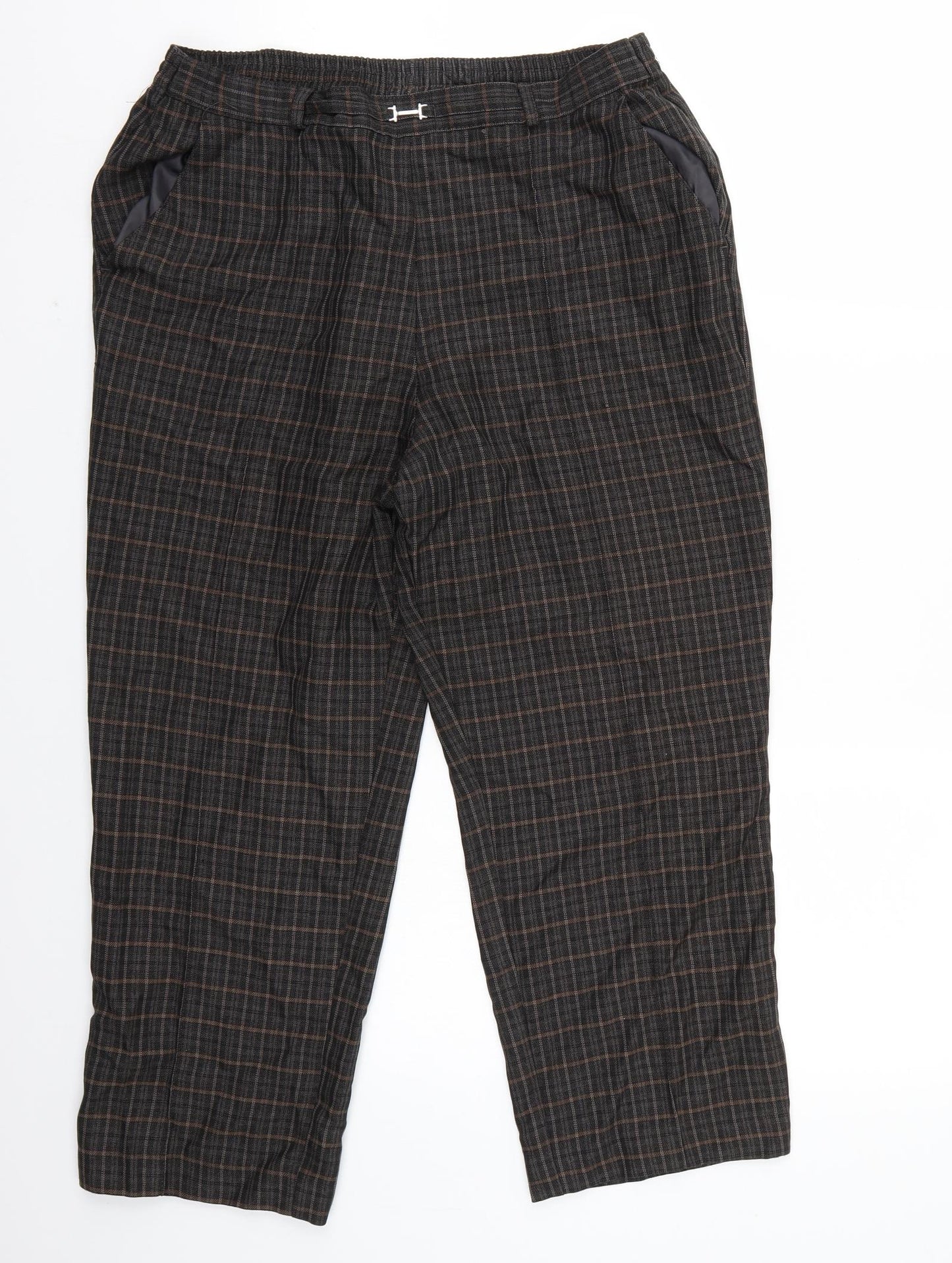 Womens UK Size 14 Marks and Spencer Regular Fit  Grey Trousers