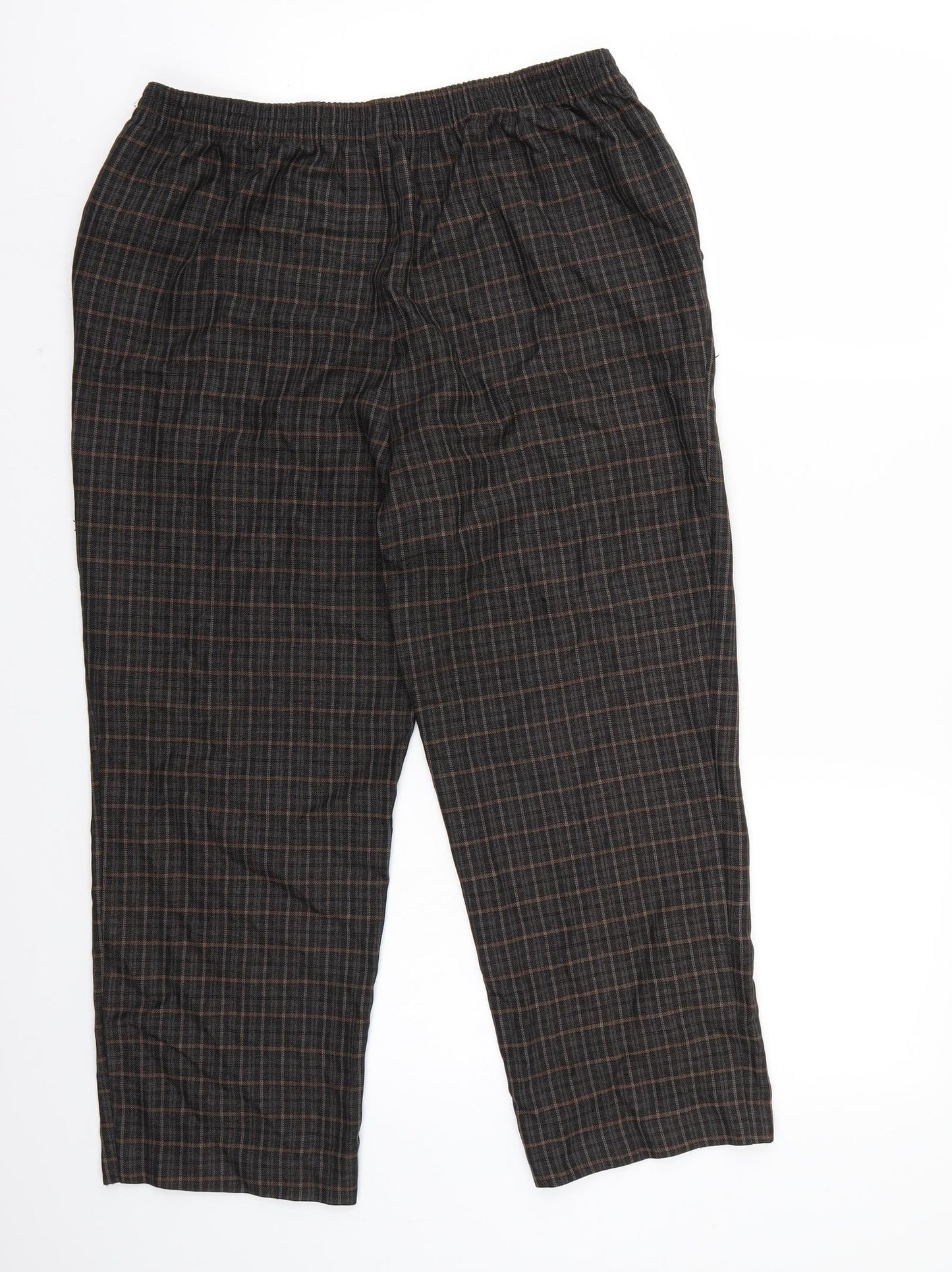 Womens UK Size 14 Marks and Spencer Regular Fit  Grey Trousers