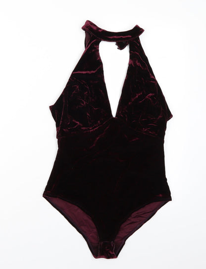 Newlook Womens Purple   Bodysuit One-Piece Size 12