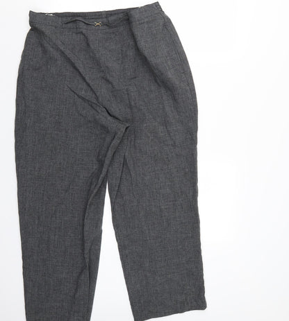 Womens UK Size 16 BHS Regular Fit  Grey Trousers