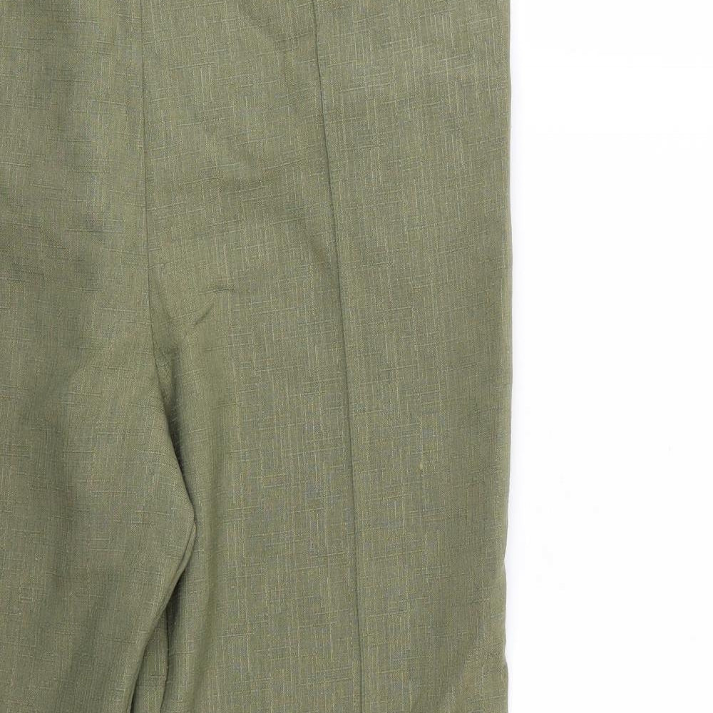 Womens UK Size 16 Marks and Spencer Regular Fit  Green Trousers