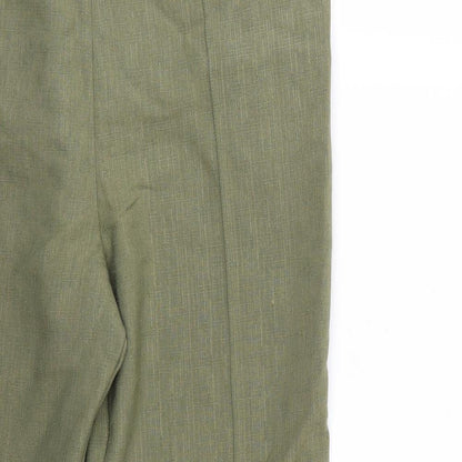 Womens UK Size 16 Marks and Spencer Regular Fit  Green Trousers