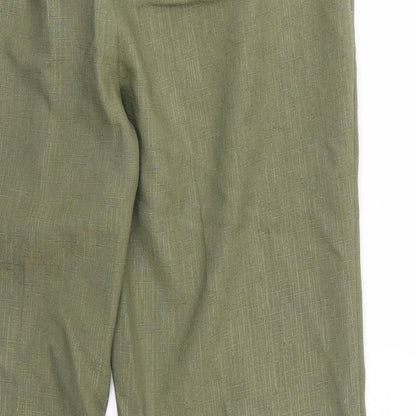 Womens UK Size 16 Marks and Spencer Regular Fit  Green Trousers