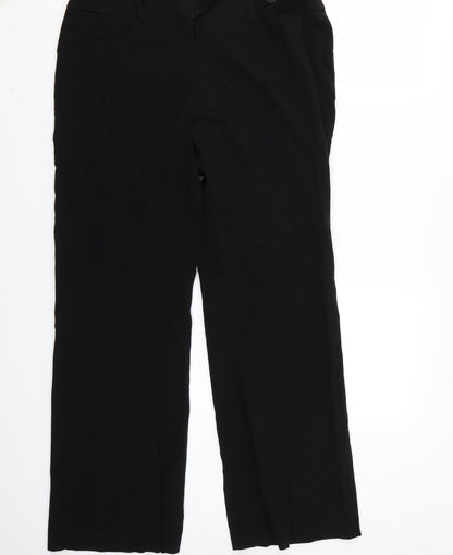 F&F Womens Black   Trousers  Size 14 L30 in