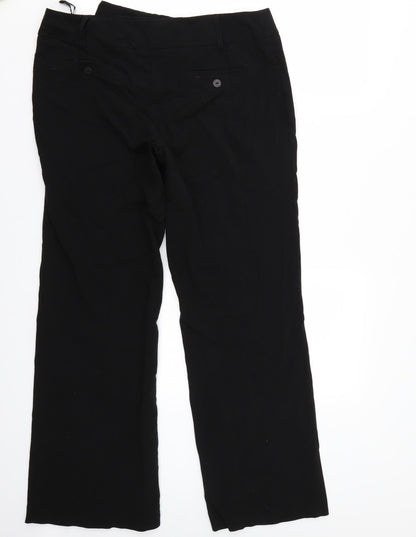 F&F Womens Black   Trousers  Size 14 L30 in