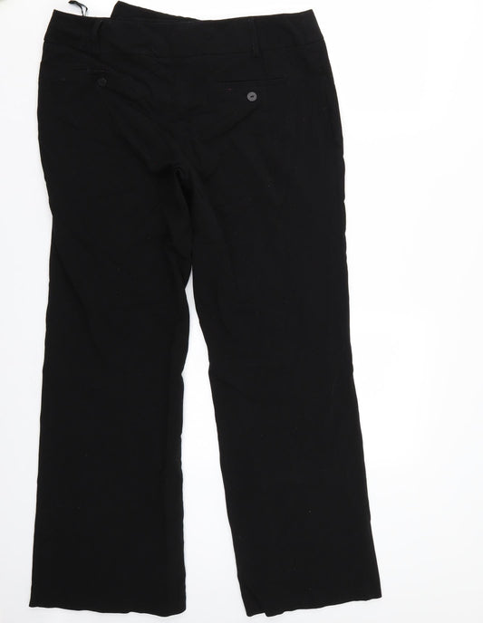 F&F Womens Black   Trousers  Size 14 L30 in