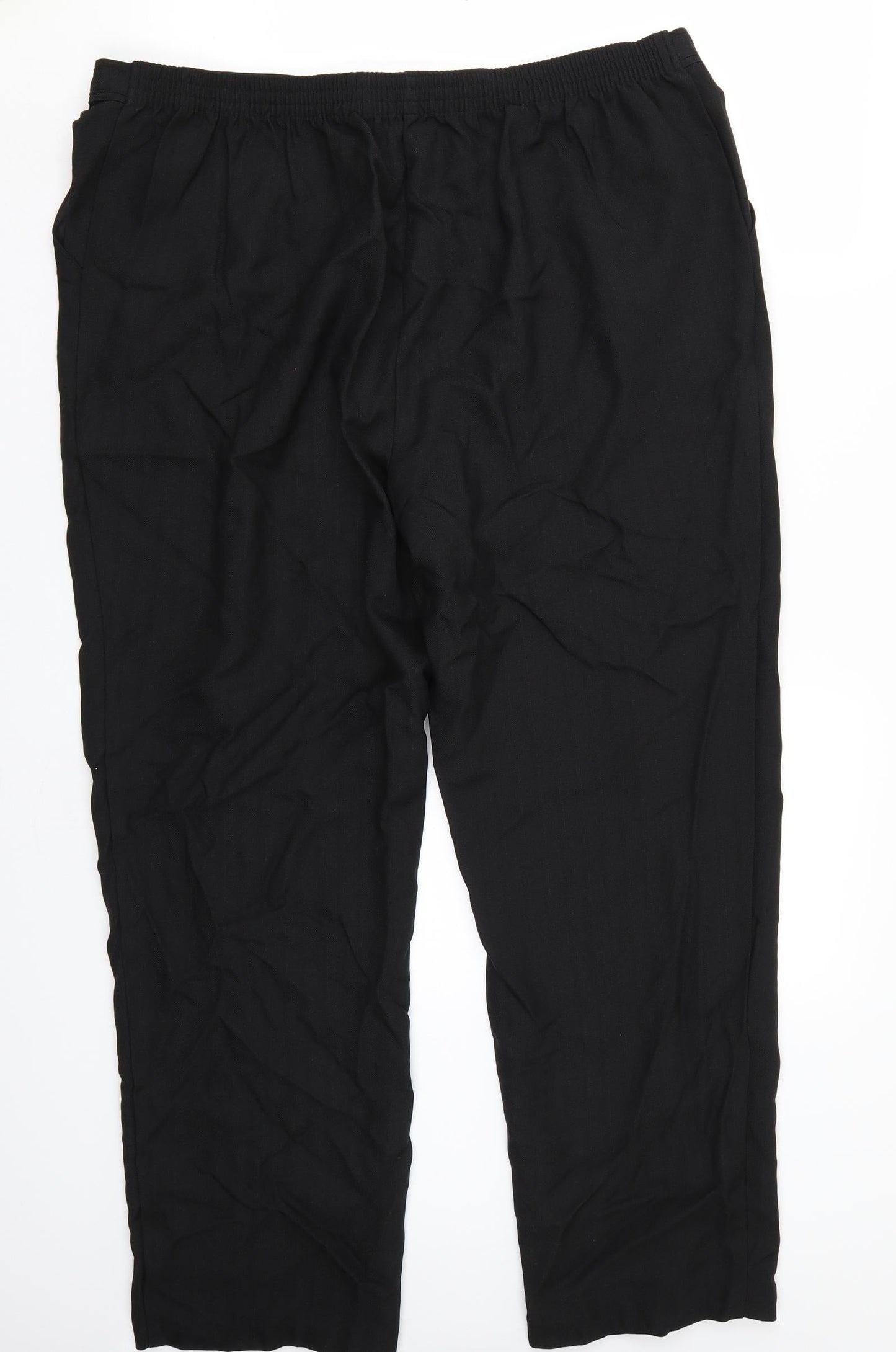 Womens UK Size 18 Marks and Spencer Regular Fit  Black Trousers