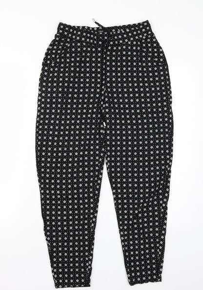 Womens UK Size 8 NEXT Regular Fit Bloomer Black Trousers