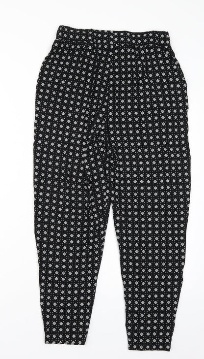 Womens UK Size 8 NEXT Regular Fit Bloomer Black Trousers