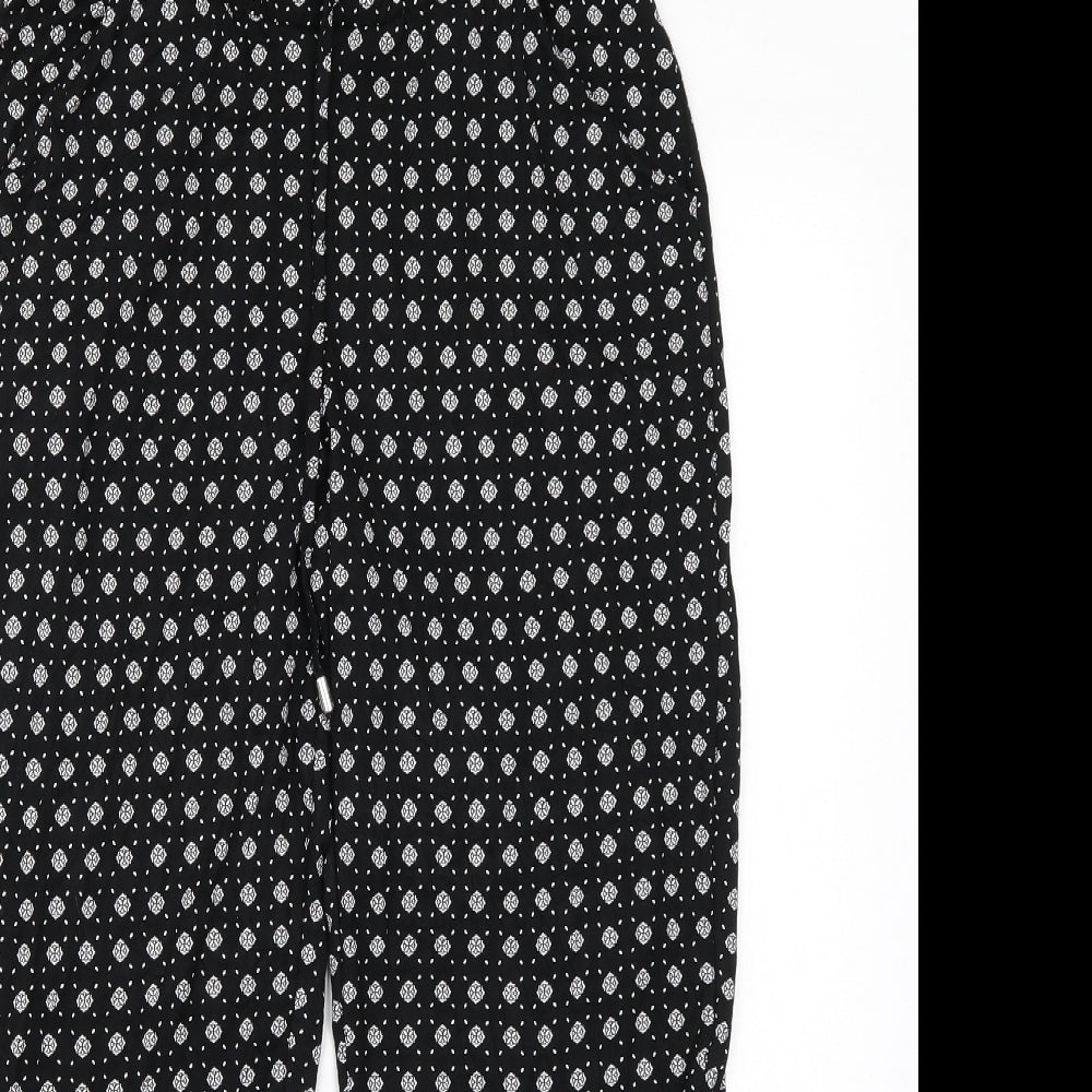 Womens UK Size 8 NEXT Regular Fit Bloomer Black Trousers