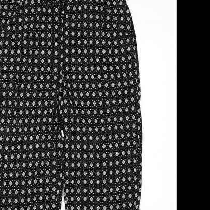 Womens UK Size 8 NEXT Regular Fit Bloomer Black Trousers
