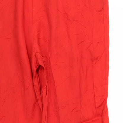 H&M Womens Orange   Trousers  Size 10 L28 in