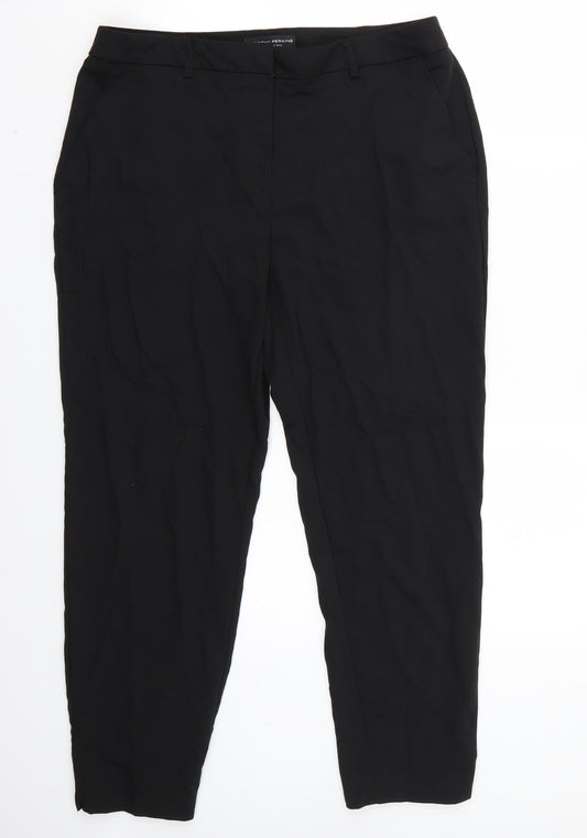 Womens UK Size 12 Dorothy Perkins Regular Fit  Black Trousers