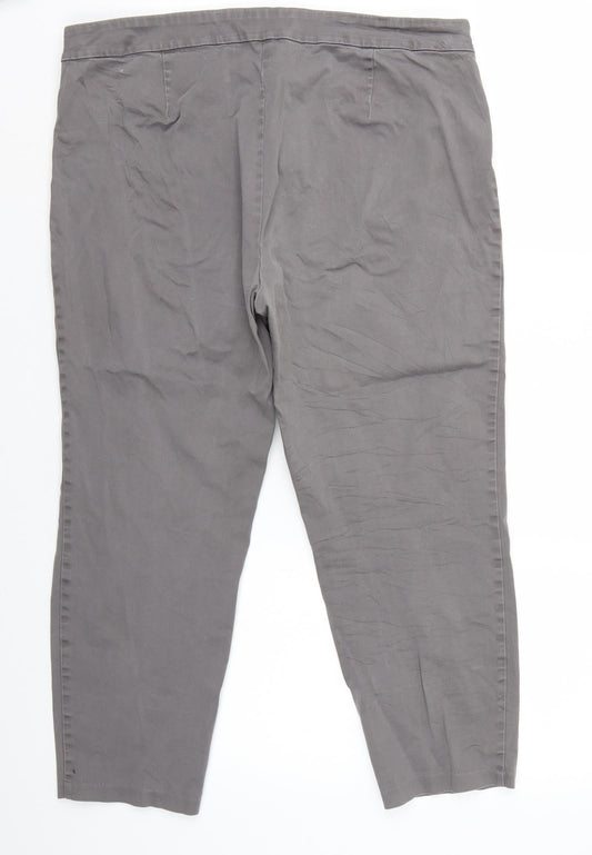 Womens UK Size 16 Marks and Spencer Regular Fit  Grey Trousers