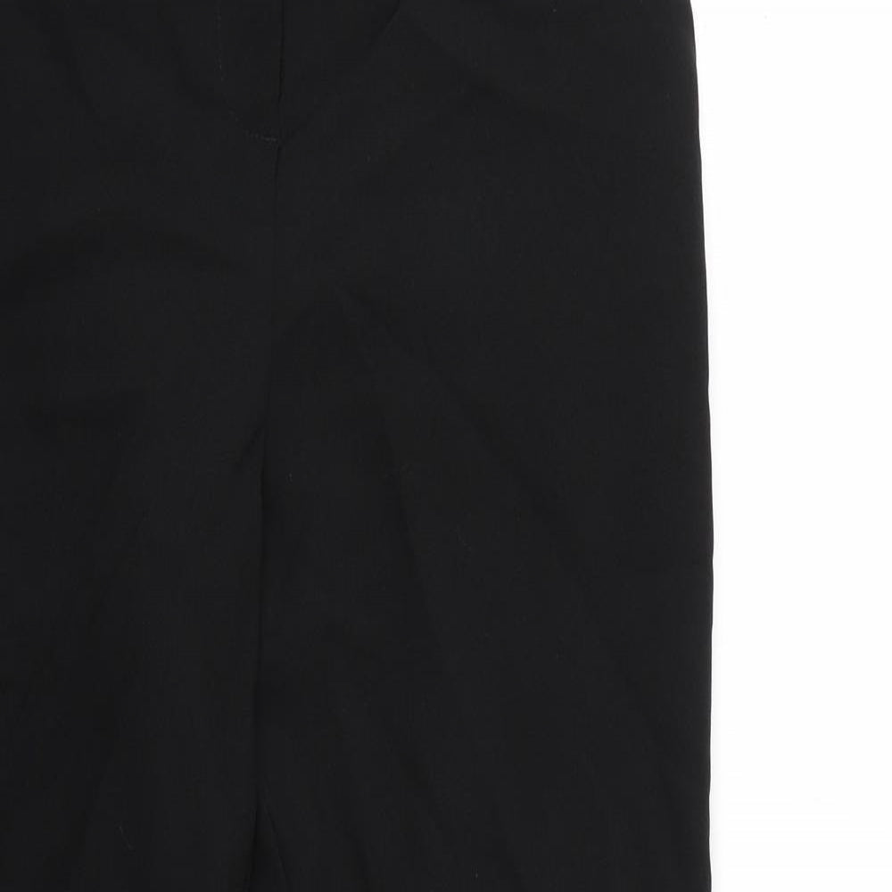 Womens UK Size 10 Peacocks Regular Fit  Black Trousers