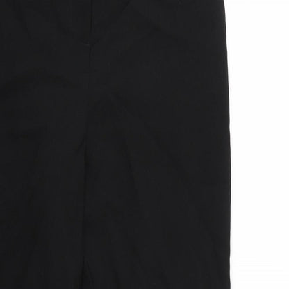 Womens UK Size 10 Peacocks Regular Fit  Black Trousers