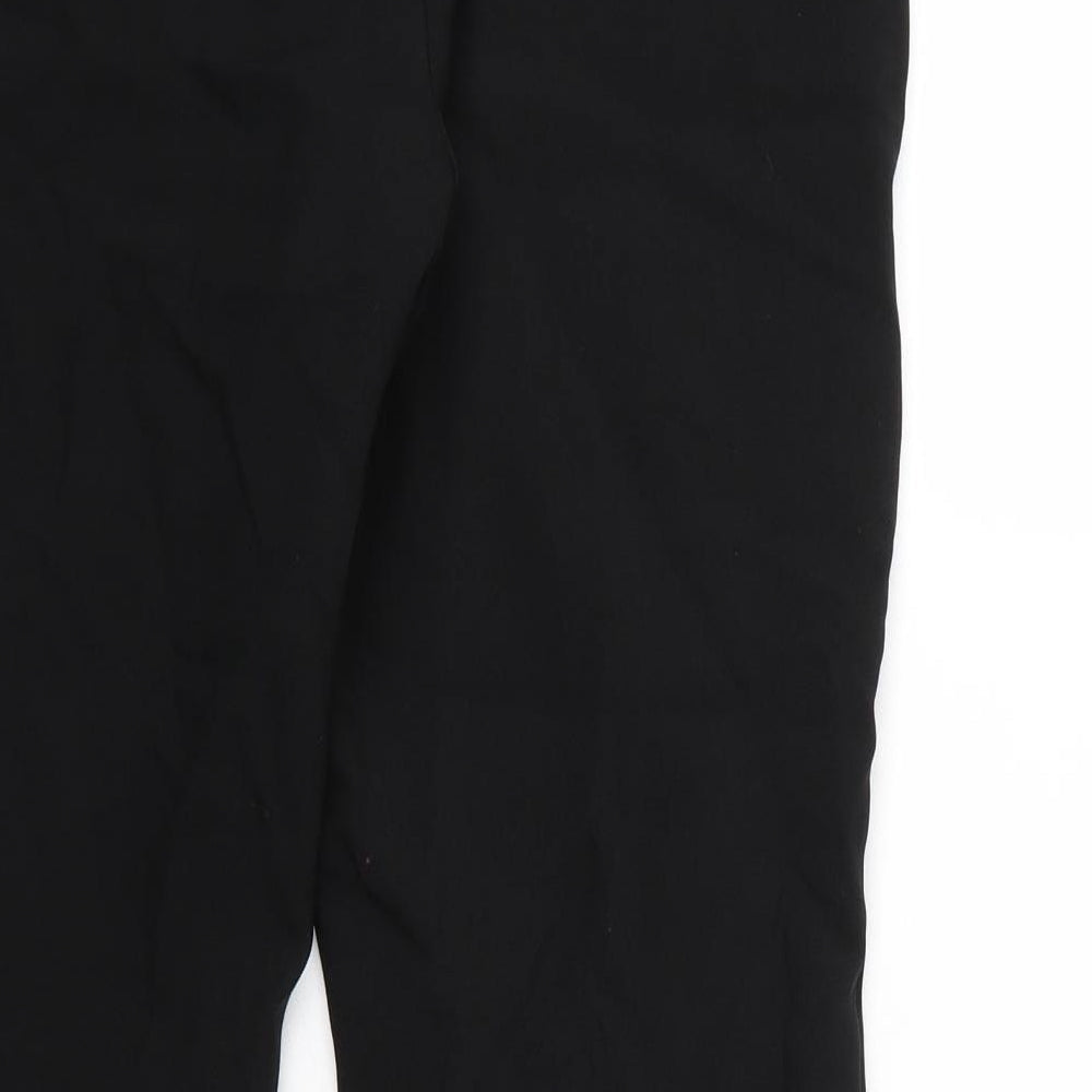 Womens UK Size 10 Peacocks Regular Fit  Black Trousers