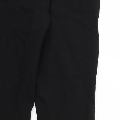 Womens UK Size 10 Peacocks Regular Fit  Black Trousers