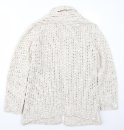 Pullover Womens Ivory   Cardigan Jumper Size L