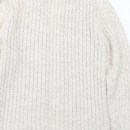 Pullover Womens Ivory   Cardigan Jumper Size L