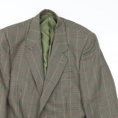 Avenue Mens Brown   Jacket Suit Jacket Size 34