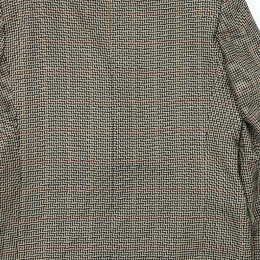 Avenue Mens Brown   Jacket Suit Jacket Size 34