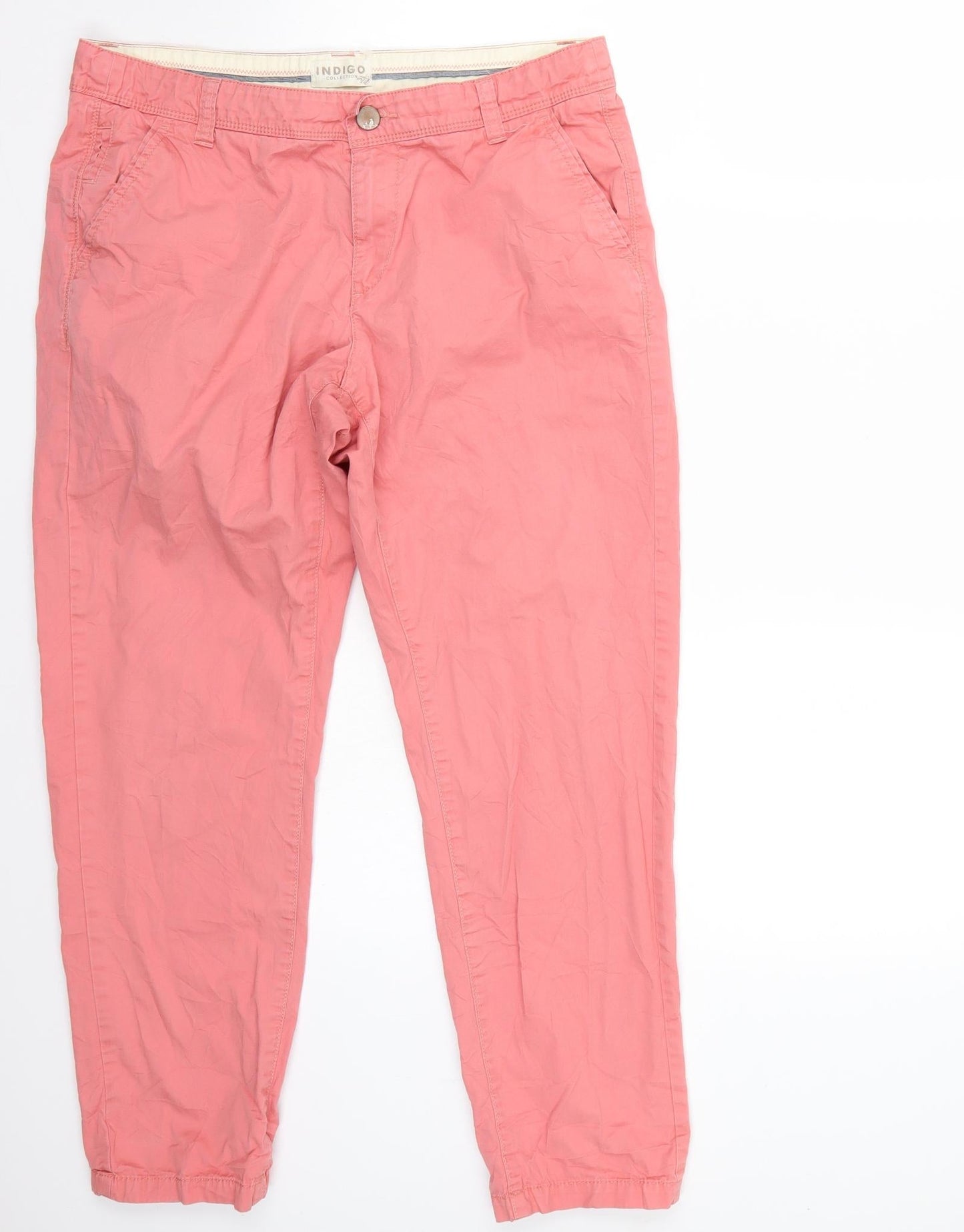 Womens UK Size 14 Marks and Spencer Regular Fit  Pink Trousers