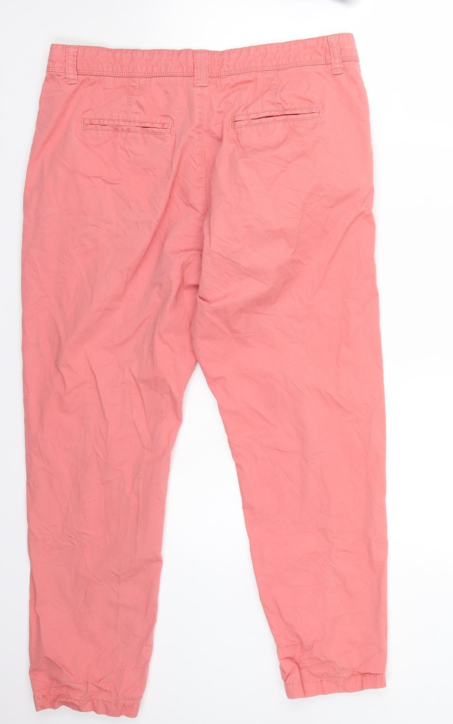 Womens UK Size 14 Marks and Spencer Regular Fit  Pink Trousers