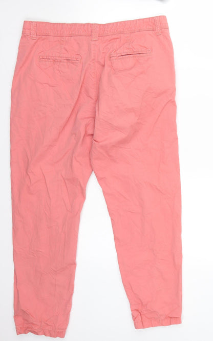 Womens UK Size 14 Marks and Spencer Regular Fit  Pink Trousers