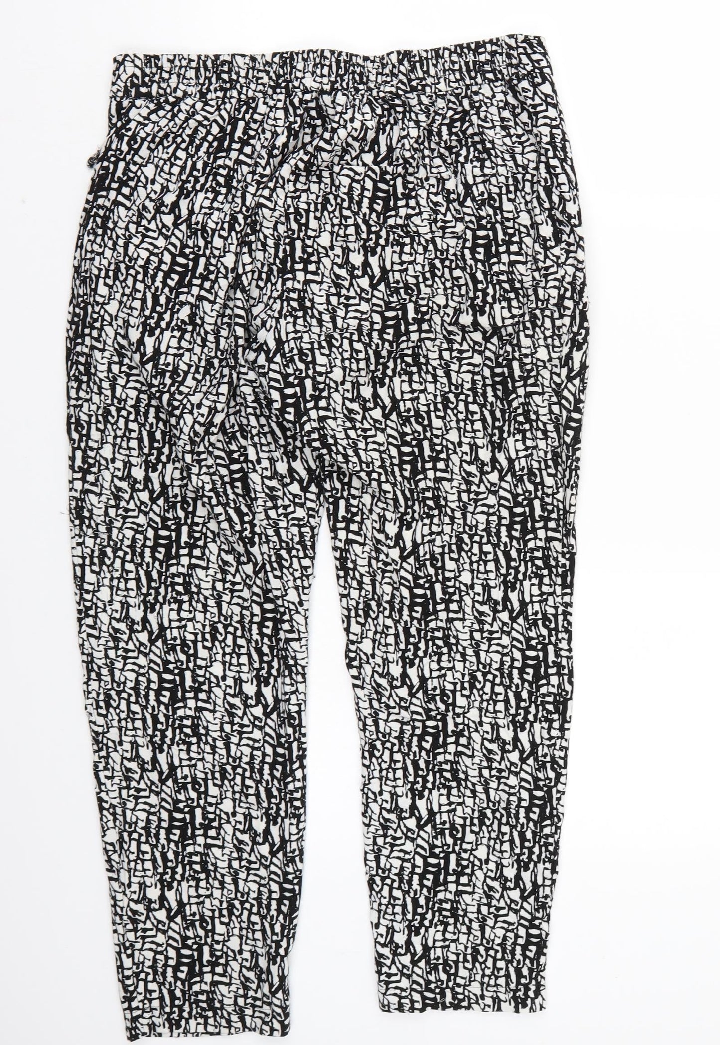 Womens UK Size 12 Wallis Regular Fit  White Trousers