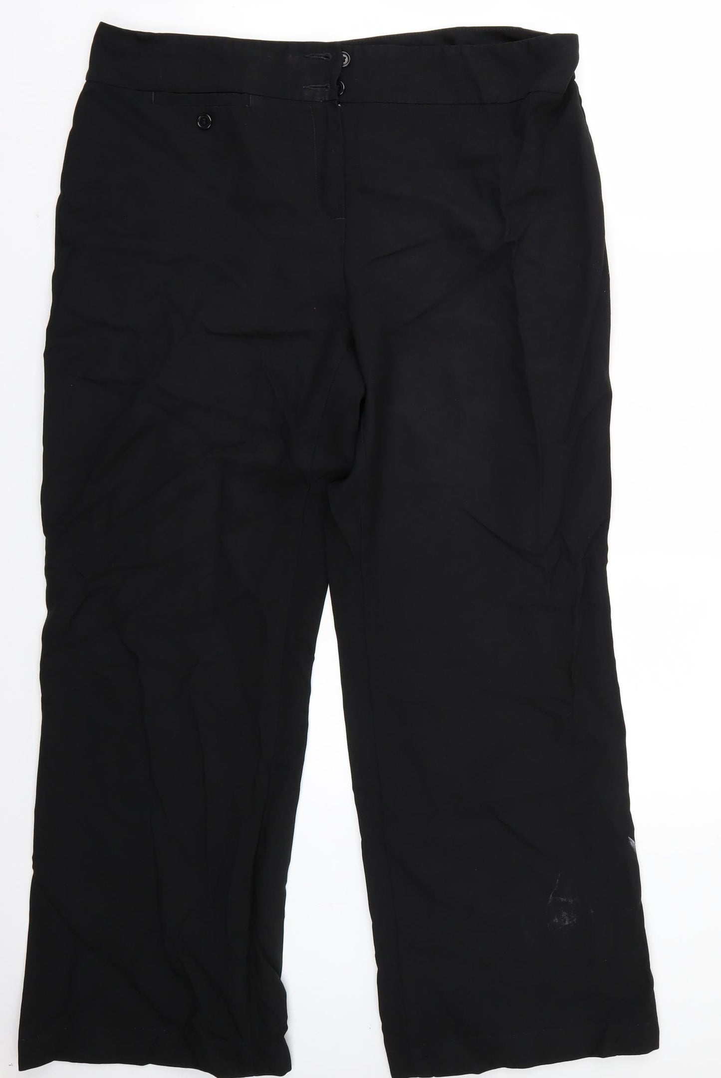 Womens UK Size 18 Marks and Spencer Regular Fit  Black Trousers