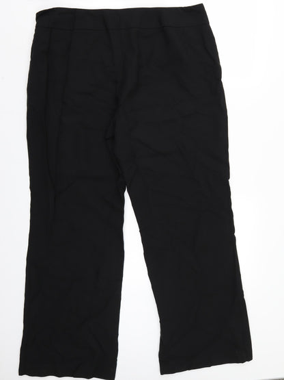 Womens UK Size 18 Marks and Spencer Regular Fit  Black Trousers