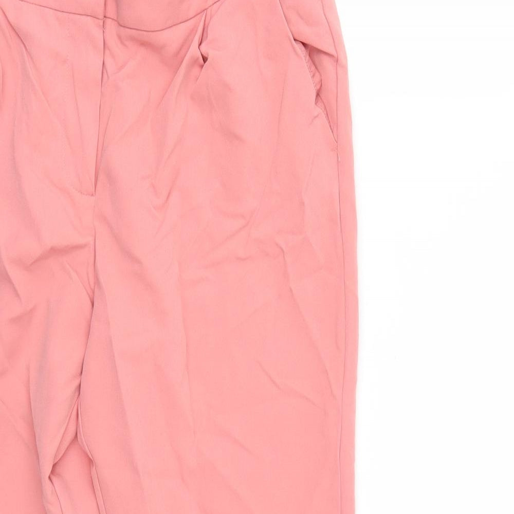 Womens UK Size 14 Papaya Regular Fit  Pink Trousers