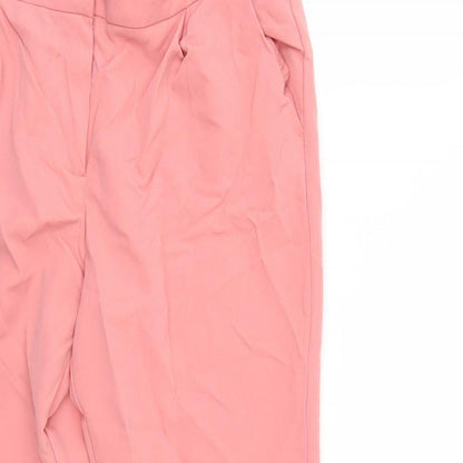 Womens UK Size 14 Papaya Regular Fit  Pink Trousers